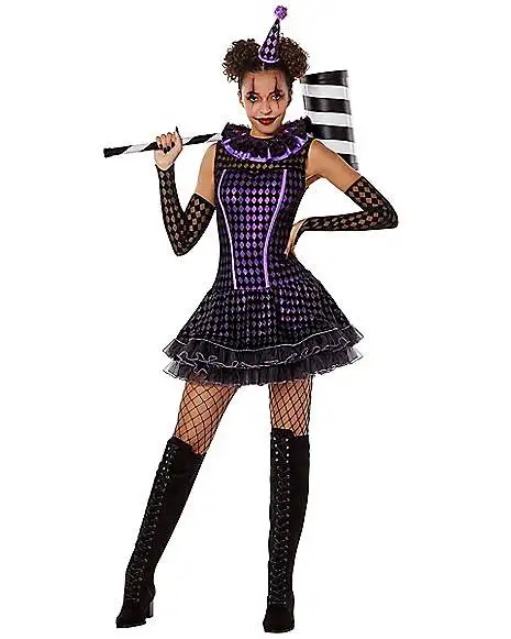 Spirit Halloween Adult Dark Clown Costume 1 Spirit Halloween Adult Dark Clown Costume