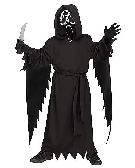 Spirit Halloween Kids Chrome Ghost Face Costume 1 Spirit Halloween Kids Chrome Ghost Face Costume