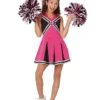 Spirit Halloween Kids Pink Cheerleader Costume