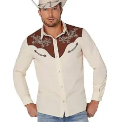 Spirit Halloween Adult Western Cowboy Shirt