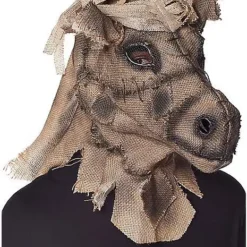 Spirit Halloween Scarecrow Horse Full Mask -Spirit Halloween Store 01548304 c