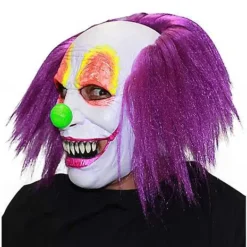 Spirit Halloween Purple Hair Clown Full Mask 7 Spirit Halloween Purple Hair Clown Full Mask -Spirit Halloween Store 01550540 d