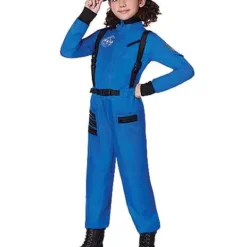 Spirit Halloween Kids Blue Astronaut Jumpsuit - NASA -Spirit Halloween Store 01551589 d