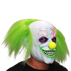 Spirit Halloween Neon Green Hair Clown Full Mask 7 Spirit Halloween Neon Green Hair Clown Full Mask -Spirit Halloween Store 01551944 d