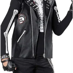 Spirit Halloween Kids Dark Rebel Punk Skeleton Costume -Spirit Halloween Store 01552132 c