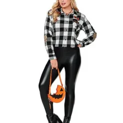 Spirit Halloween Adult Plus Size Flannel Shirt - Trick 'r Treat
