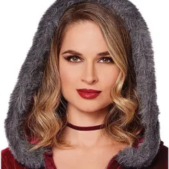 Spirit Halloween Adult Runaway Red Riding Hood Romper Costume -Spirit Halloween Store 01561307 c