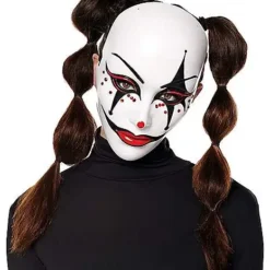 Spirit Halloween Scary Jester Half Mask