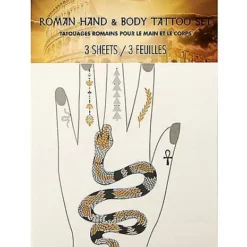 Spirit Halloween Roman Hand And Body Tattoos -Spirit Halloween Store 01567072 e