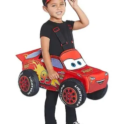 Spirit Halloween Toddler Lightning McQueen Ride-Along Costume - Cars