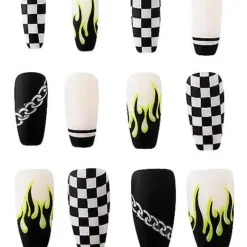 Spirit Halloween Punk Rock Press On Nails