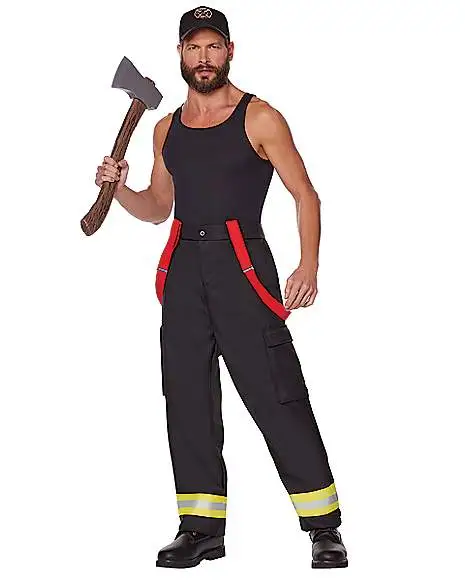 Spirit Halloween Adult Firefighter Costume Kit 1 Spirit Halloween Adult Firefighter Costume Kit