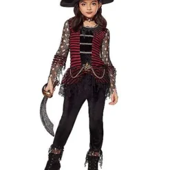 Spirit Halloween Kids Dark Pirate Costume