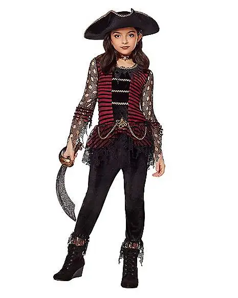 Spirit Halloween Kids Dark Pirate Costume 1 Spirit Halloween Kids Dark Pirate Costume