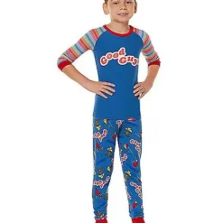 Spirit Halloween Kids Good Guys Chucky Pajama Set