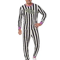 Spirit Halloween Beetlejuice Pajama Set
