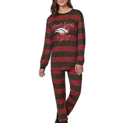 Spirit Halloween Freddy Krueger Pajama Set - A Nightmare On Elm Street -Spirit Halloween Store 01578525 c