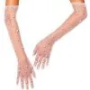 Spirit Halloween Royal Faux Pearl Sheer Gloves