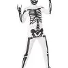 Spirit Halloween Black And White Skeleton Skin Suit Costume