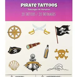 Spirit Halloween Pirate Temporary Tattoos -Spirit Halloween Store 01580620 d