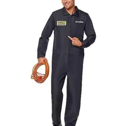 Spirit Halloween Adult Sparky's Electric Jumpsuit Costume