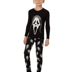 Spirit Halloween Kids Ghost Face Pajama Set