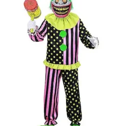 Spirit Halloween Adult Light-Up Wacky Mole Clown Costume