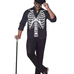 Spirit Halloween Adult Skeleton Plus Size Vest