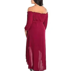 Spirit Halloween Adult Burgundy Peasant Dress -Spirit Halloween Store 01589266 d