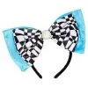 Spirit Halloween Alice Checkerboard Bow Headband