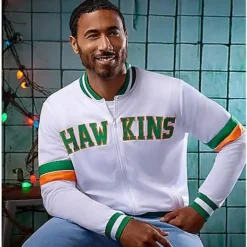 Spirit Halloween Adult Hawkins Track Jacket - Stranger Things -Spirit Halloween Store 01596717 c