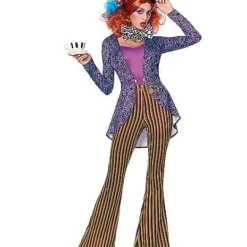 Spirit Halloween Adult Mad Hatter Jumpsuit Costume