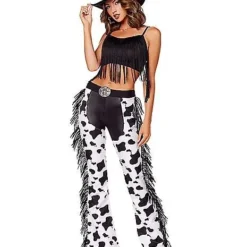Spirit Halloween Adult Cow Print Chaps