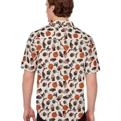 Spirit Halloween Adult Vintage Button Up Shirt 3 Spirit Halloween Adult Vintage Button Up Shirt -Spirit Halloween Store 01599638 b