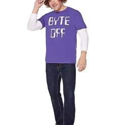 Spirit Halloween Adult Byte Off T Shirt - Stranger Things -Spirit Halloween Store 01600097 c