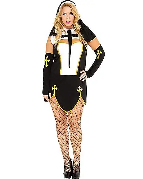Spirit Halloween Adult Bad Habit Nun Costume 3 Spirit Halloween Adult Bad Habit Nun Costume - Image 3