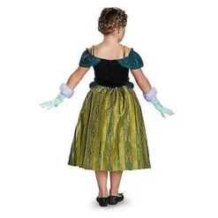 Spirit Halloween Kids Caped Anna Coronation Gown Costume - Frozen
