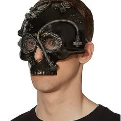 Spirit Halloween Steampunk Skull Half Mask -Spirit Halloween Store 07392665 c