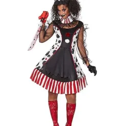 Spirit Halloween Adult Twisted Clown Costume