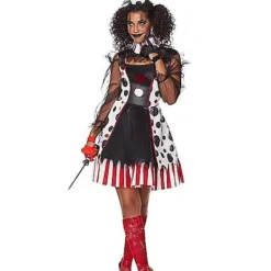 Spirit Halloween Adult Twisted Clown Costume -Spirit Halloween Store 07467277 c