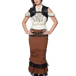 Spirit Halloween Black Steampunk Vest -Spirit Halloween Store 07467640 d