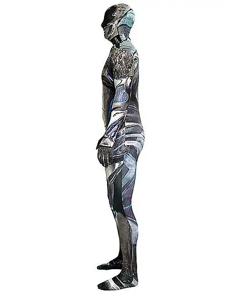 Spirit Halloween Adult Black Ranger Skin Suit Costume - Power Rangers 3 Spirit Halloween Adult Black Ranger Skin Suit Costume - Power Rangers - Image 3