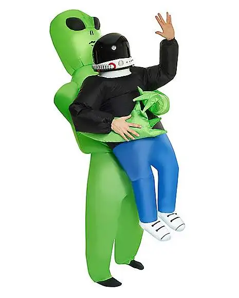 Spirit Halloween Adult Alien Pick Me Up Inflatable Costume 2 Spirit Halloween Adult Alien Pick Me Up Inflatable Costume - Image 2