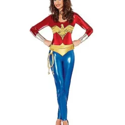 Spirit Halloween Adult Wonder Woman Catsuit Costume - DC Comics