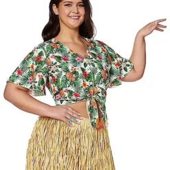 Spirit Halloween Plus Size Luau Shirt