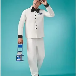 Spirit Halloween Adult Retro Milk Man Costume