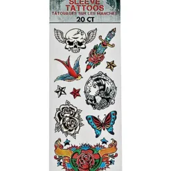 Spirit Halloween Punk Tattoos - 20 Pack