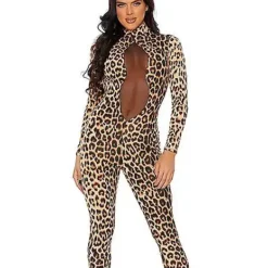 Spirit Halloween Sexy Cat Jumpsuit And Headband