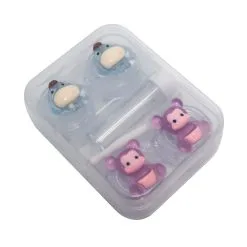 UNIQSO Lens Case Travel Kit - Multiple Casings (2 Pairs & Random Design)