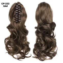 CJ Long Wavy Ponytail Clip Natural Extensions -Spirit Halloween Store 2151299503615